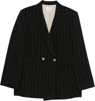 Alysi Wool Double-Breasted Jacket-Donna
