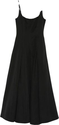 Staud Jill Jurk - Dames - Maxi kleedjes - Zwart - XS - Katoen - Kleedjes