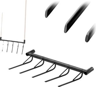 OEM Aireador De C&eacute;sped Manual, Cabezal De Acero S355, Longitud Total 145 Cm, Ancho Del Cabezal 63 Cm, Di&aacute;metro Del Mango 3,1 Cm, Dimensiones Del Perfil 30