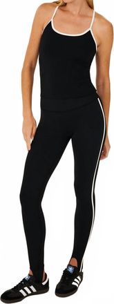SPLITS59 Amber Airweight Stirrup Legging In Black/white