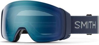 Smith 4D MAG 155mm Special Fit Snow Goggles in Royal Navy /Chromapop Blue at Nordstrom