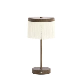 Light & Living Light & Living - L&aacute;mpara De Mesa - Led - Marr&oacute;n - Madera Metal