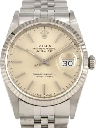 Rolex Pre-owned Datejust Acciaio Inossidabile Oro Bianco Automatico - - Pre-owned - Donna - Grigio - ONE SIZE