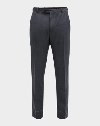 Brioni Men & apos;s Textured Wool Dress Pants