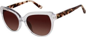 ANN TAYLOR ATP921 Polarized C03 Womens Sunglasses Clear Size 50
