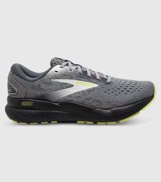 Brooks Mens Ghost 16 Running Shoes In Primer/grey/lime