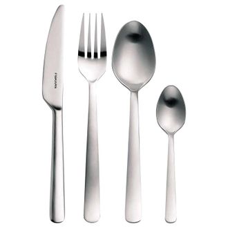 Fiskars Functionalform Cutlery Gift Box, 24 Pieces - Matt Steel