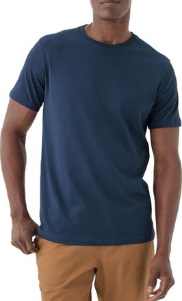 Pact Organic Cotton Softspun Crew Neck Tee in French Navy at Nordstrom, Size Xx-Large