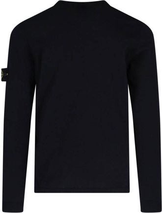 Stone Island Logo Crew Neck Sweater