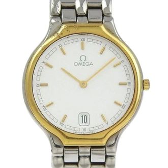 Omega Vintage, unisex, Wit, ONE Size, Pre-owned Vintage Horloge
