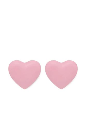 Moschino heart-shaped earrings - Silver