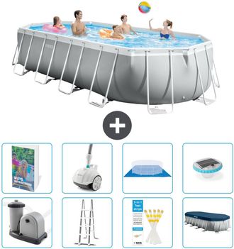 Intex Piscina Prism Frame Oval - 610x305x122 Cm - 9-piezas S552
