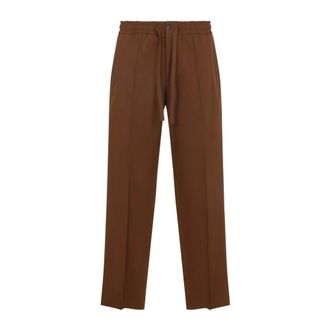 Valentino Straight Trousers - male - Valentino - Straight Trousers - Brown - XL - Trousers
