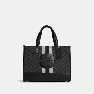 Coach Dempsey Carryall In Signature Jacquard With Stripe And Coach Patch