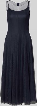 Vera Mont Cocktailkleid mit Rundhalsausschnitt in Dunkelblau, Gr&ouml;&szlig;e 36