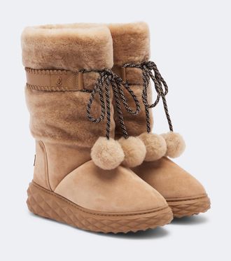 Jimmy Choo London Botas con plataforma Cobi de ante con borrego