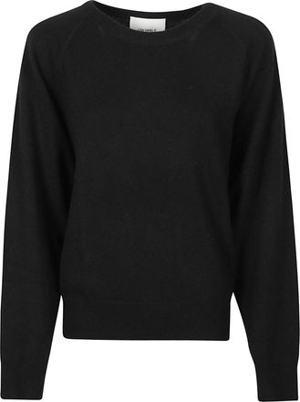 Lisa Yang Black Cambrie Cropped Cut-Out Sweater
