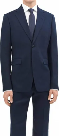 Tiger Of Sweden Justin Classic Linen Blazer In Midnight Blue