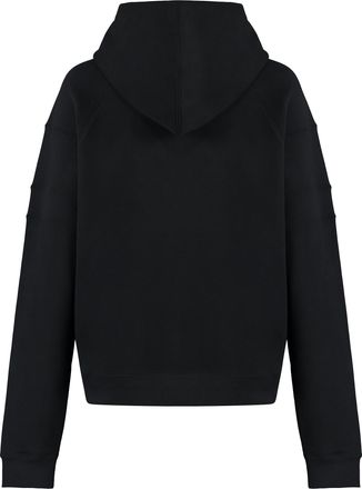 Saint Laurent Womens Cotton Hoodie - Black - Size X-Large