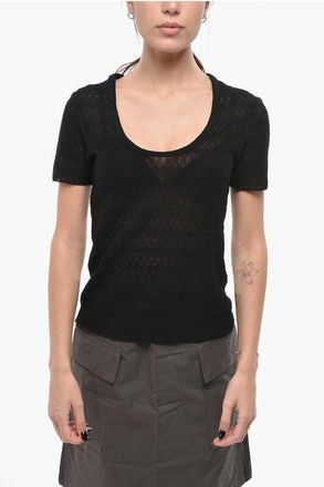 Rag & Bone Openwork Fabric T-Shirt JULIA size Xs