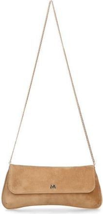 Ursula Mascar&oacute; Medium Leather Clutch With Cross Body Chain Strap in Camel at Nordstrom