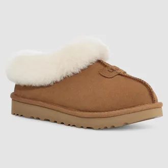 UGG Womens UGG Tazzette 1134810-CHE Slippers Chestnut Suede Sheepskin Lined RHS7038