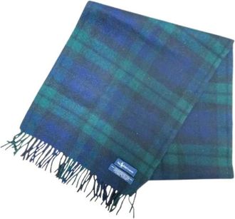 Ralph Lauren Pre-owned Scarves, male, Multicolor, Size: ONE SIZE Pre-owned Blackwatch Cashmere Scarf