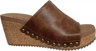 Corkys Footwear Women Saddle Up Wedge Sandal In Brown