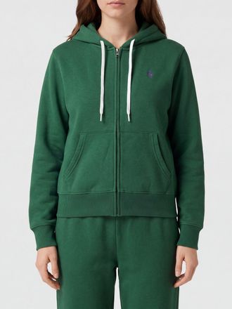 Polo Ralph Lauren Felpa con cappuccio e zip in misto cotone con logo ricamato