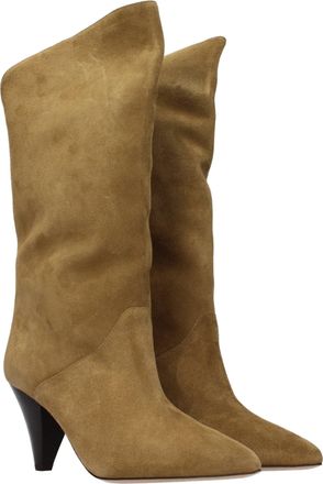 Isabel Marant Womens Brown Leather High Heel Boots