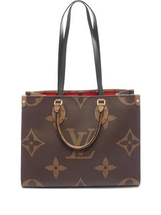 Louis Vuitton 2020 Giant Monogram On the Go MM shopper - Bruin