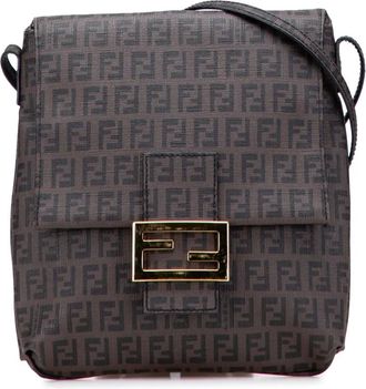 Fendi Borsa a tracolla Spalmati con motivo Zucchino 2000-2010 - Marrone