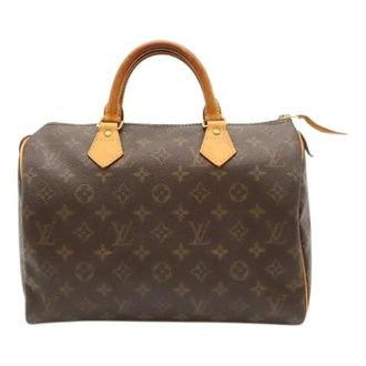 Louis Vuitton Pre-owned Vintage Canvas Handbag - Dames - Pre-owned - Bruin - Maat: ONE Size Leer