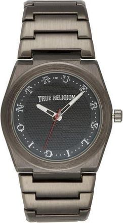 True Religion Logo Dial Bracelet Watch, 43mm in Black at Nordstrom Rack