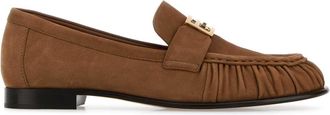 Fendi Biscuit Suede Loafers