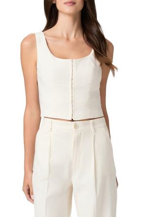 Paige Carra Corset Top in Bone at Nordstrom, Size 14