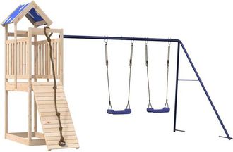 vidaXL Parque Infantil De Exterior De Madera Maciza De Pino Vidaxl