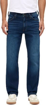 Mustang Straight-Jeans MUSTANG Herren Style Tramper Straight, Herren, Gr. 30, L&auml;nge 32, blau (843 dunkelblau), Denim/Jeans, 99% Baumwolle, 1% Elasthan, unifar
