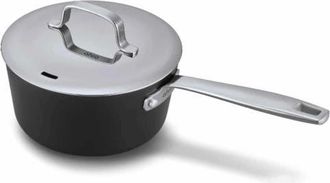 alva Maestro 2 Qt. Nonstick Saucepan + Lid in Black at Nordstrom