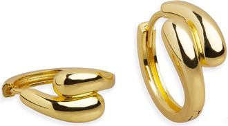 Argento Vivo Puffy Huggie Hoop Earrings in Gold at Nordstrom
