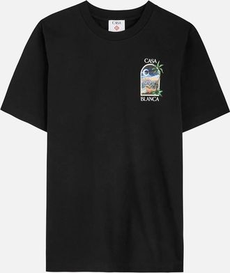 Casablanca Mens Casablanca LA Nights T-Shirt - Black - Size: 38