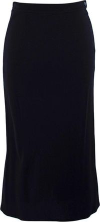 Balmain Navy Blue Midi Skirt Size XS
