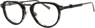 Philipp Plein VPP116V0530 Oval Full Rim Eyeglasses - Black