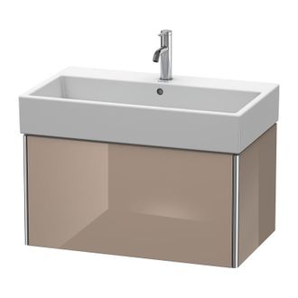 Duravit Duravit Xsquare Vanity Unidad De Pared 78,4x 46,0 Cm, 1 Extra&iacute;ble, Para Lavabo Vero Air 235080, Color (frente/cuerpo): Cappuccino Laca Alto Brillo - X