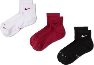 Nike Unisex Everyday Elevated Ankle Socks (3 Pairs) in Multicolor | HQ8030-914