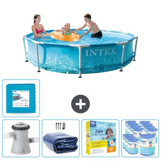 Intex Piscina Con Estructura Redonda - 305x76 Cm - 8-piezas Scb23