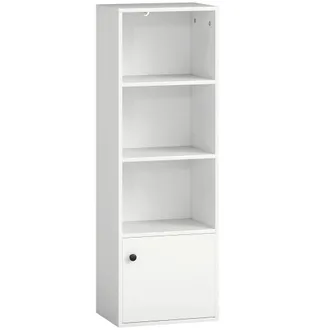 HOMCOM Estanter&iacute;a para libros 40x30x120 cm blanco