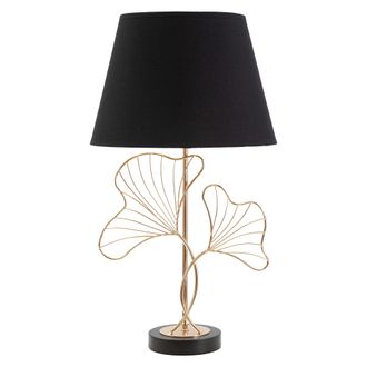 Dmora L&aacute;mpara De Mesa Hida, Necesaria 1 Bombilla, Casquillo E27, Pantalla, Negra