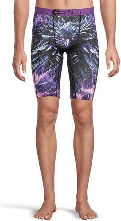 Ethika Flock Mens Underwear Black/Purple : 3XL, Polyester/Spandex