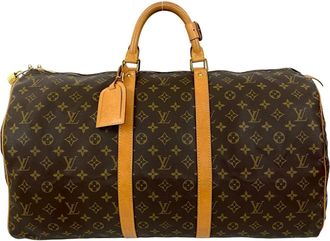 Louis Vuitton Brown Leather Pvc Boston Bag (Pre-Owned)